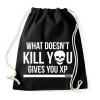 PRINTFASHION Ami nem öl meg, xp-t ad - Sportzsák, Tornazsák - Fekete