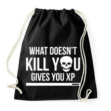 PRINTFASHION Ami nem öl meg, xp-t ad - Sportzsák, Tornazsák - Fekete tornazsák