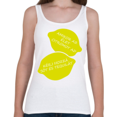 PRINTFASHION Amikor az élet citromot ad! - Női atléta - Fehér