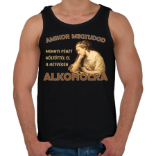 PRINTFASHION Amikor megtudod... - Férfi atléta - Fekete atléta, trikó