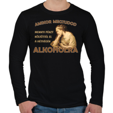 PRINTFASHION Amikor megtudod... - Férfi hosszú ujjú póló - Fekete