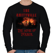PRINTFASHION amityville home of terror - Férfi pulóver - Fekete férfi pulóver, kardigán