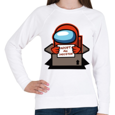 PRINTFASHION Among us- adoptálj imposztort - Női pulóver - Fehér