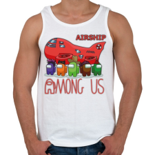 PRINTFASHION Among us - Airship among us - Férfi atléta - Fehér atléta, trikó