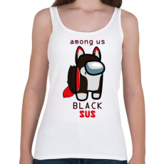 PRINTFASHION Among us Black sus 2 - Női atléta - Fehér