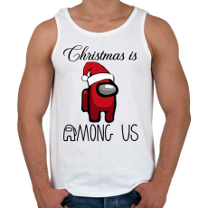 PRINTFASHION Among Us Christmas - Férfi atléta - Fehér