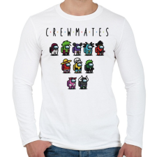 PRINTFASHION Among us - crewmates bonus - Férfi hosszú ujjú póló - Fehér férfi póló