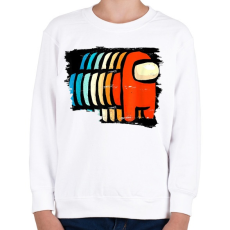 PRINTFASHION Among Us - Crewmates - Gyerek pulóver - Fehér