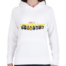 PRINTFASHION Among us Crewmates - Női kapucnis pulóver - Fehér