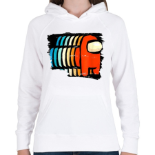 PRINTFASHION Among Us - Crewmates - Női kapucnis pulóver - Fehér női pulóver, kardigán