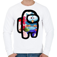 PRINTFASHION Among Us - Cuki Bagoly - Férfi pulóver - Fehér férfi pulóver, kardigán