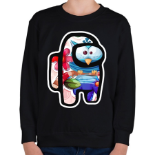 PRINTFASHION Among Us - Cuki Bagoly - Gyerek pulóver - Fekete gyerek pulóver, kardigán