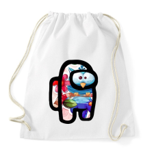 PRINTFASHION Among Us - Cuki Bagoly - Sportzsák, Tornazsák - Fehér tornazsák