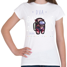 PRINTFASHION Among us D.VA premium skin set - Női póló - Fehér