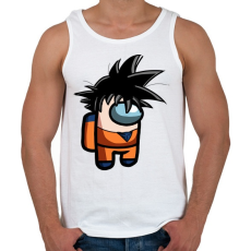 PRINTFASHION Among us - Dragonball - Férfi atléta - Fehér