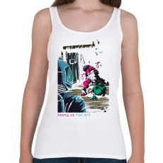PRINTFASHION Among us fan art - fekete alaphoz  - Női atléta - Fehér