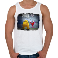PRINTFASHION Among us - Férfi atléta - Fehér atléta, trikó