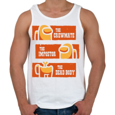 PRINTFASHION Among us - Férfi atléta - Fehér