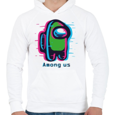 PRINTFASHION Among us  - Férfi kapucnis pulóver - Fehér