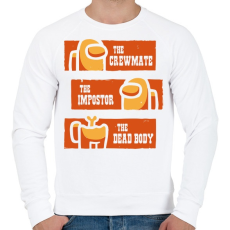 PRINTFASHION Among us - Férfi pulóver - Fehér