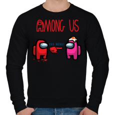 PRINTFASHION among us - Férfi pulóver - Fekete