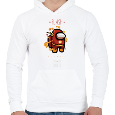 PRINTFASHION Among us Flash 2 premium skin set - Férfi kapucnis pulóver - Fehér
