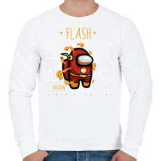 PRINTFASHION Among us Flash premium skin set - Férfi pulóver - Fehér