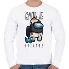PRINTFASHION Among us friends - Férfi pulóver - Fehér