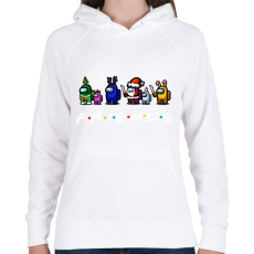 PRINTFASHION Among us - Friends - Női kapucnis pulóver - Fehér