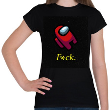 PRINTFASHION among us fuck - Női póló - Fekete női póló
