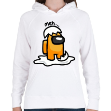 PRINTFASHION Among us Gudetama - Női kapucnis pulóver - Fehér