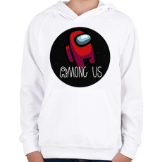 PRINTFASHION Among us - Gyerek kapucnis pulóver - Fehér
