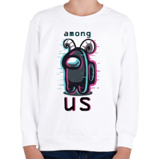 PRINTFASHION Among us horn - Gyerek pulóver - Fehér