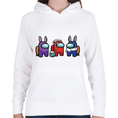 PRINTFASHION Among Us - Húsvét - Női kapucnis pulóver - Fehér