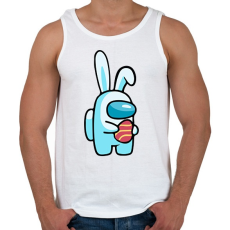 PRINTFASHION Among us - Húsvéti nyúl - Férfi atléta - Fehér