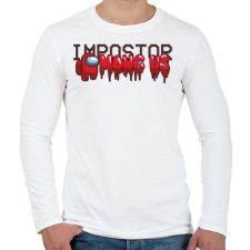 PRINTFASHION Among us - impostor among us 2 - Férfi hosszú ujjú póló - Fehér férfi póló