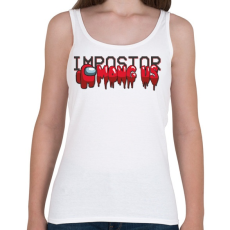 PRINTFASHION Among us - impostor among us 2 - Női atléta - Fehér