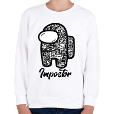 PRINTFASHION Among us Impostor art - Gyerek pulóver - Fehér gyerek pulóver, kardigán