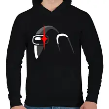 PRINTFASHION Among us Impostor - Férfi kapucnis pulóver - Fekete férfi pulóver, kardigán