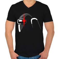 PRINTFASHION Among us Impostor - Férfi V-nyakú póló - Fekete