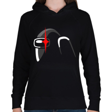 PRINTFASHION Among us Impostor - Női kapucnis pulóver - Fekete