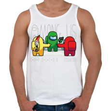 PRINTFASHION Among us - impostor situation - Férfi atléta - Fehér