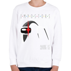 PRINTFASHION Among us - impostors among us 2 - Gyerek pulóver - Fehér