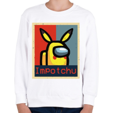 PRINTFASHION Among us Impotchu - Gyerek pulóver - Fehér