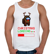 PRINTFASHION Among Us Karácsony - Férfi atléta - Fehér