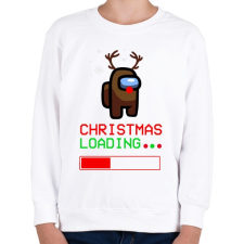 PRINTFASHION Among Us Karácsony - Gyerek pulóver - Fehér gyerek pulóver, kardigán