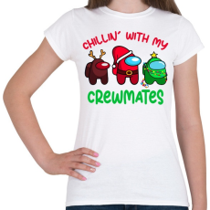 PRINTFASHION Among Us - Karácsony - Női póló - Fehér