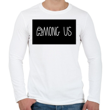 PRINTFASHION Among us logo - Férfi hosszú ujjú póló - Fehér férfi póló