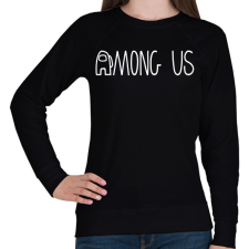 PRINTFASHION among us logo - Női pulóver - Fekete női pulóver, kardigán