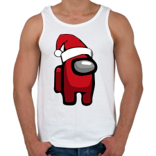 PRINTFASHION Among Us - Mikulás - Férfi atléta - Fehér atléta, trikó